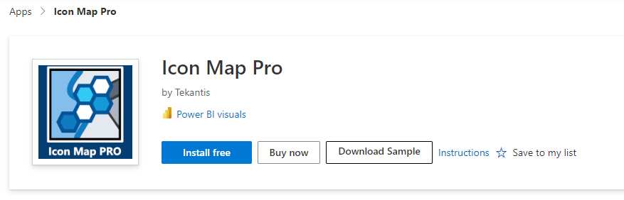 Icon Map Pro in AppSource