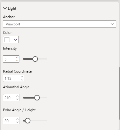     Light Settings