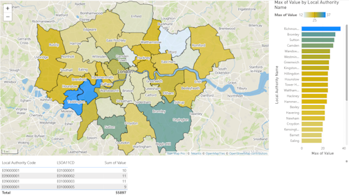 Drill-Down Choropleth Map